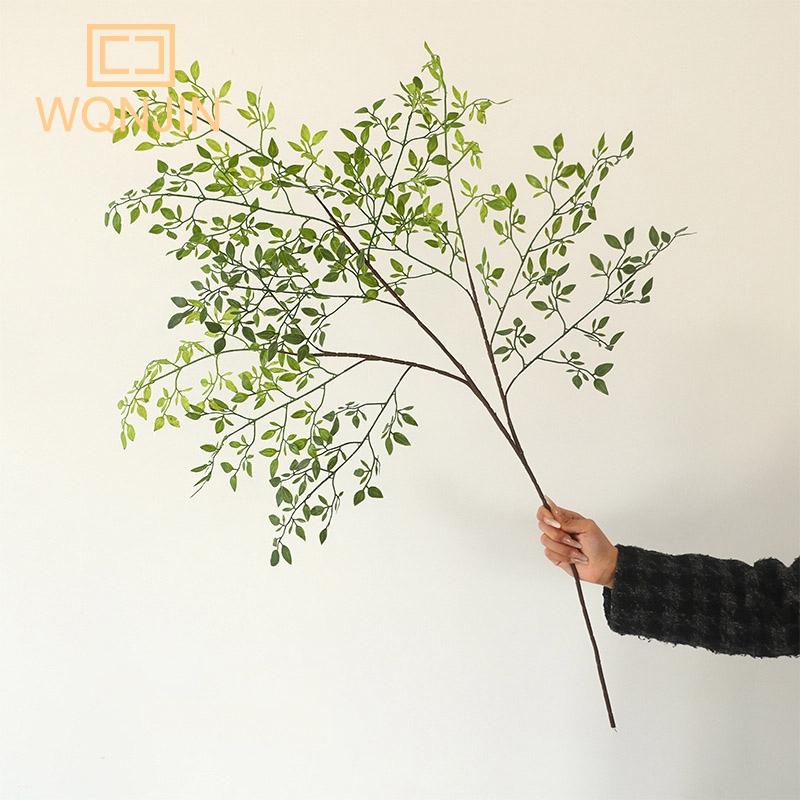 Dracaena Marginata - ดอกไม้ประดิษฐ์พืชสีเขียว Nandina ซิลิโคนใบ,งานแต่งงานตกแต่งสตูดิโอภูมิทัศน์โรงแรมดอกไม้ Art Soft Decor