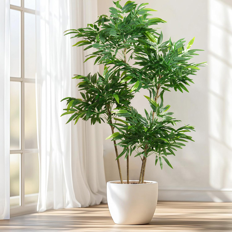 Dracaena Marginata - ต้นไม้ใบไผ่ประดิษฐ์ขนาดใหญ่ 80-180 ซม. ต้นปาล์มปลอม พลาสติก กิ่งมอนสเตอร่า