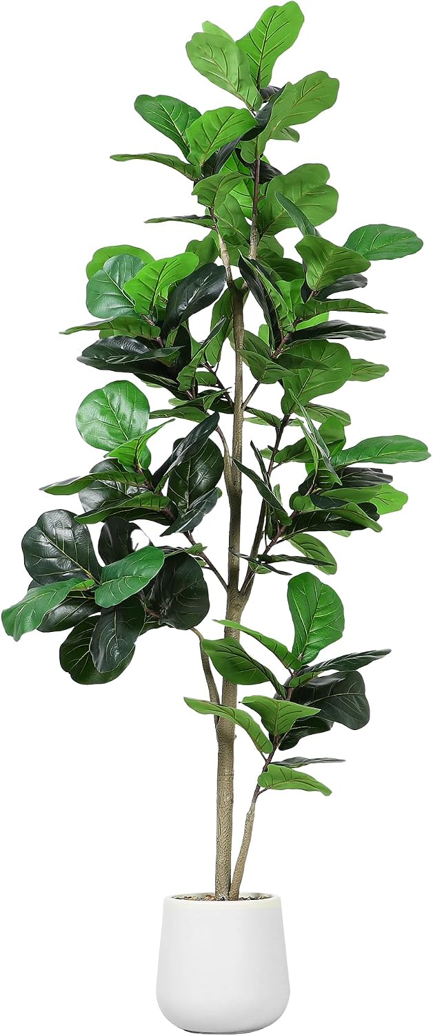 Ficus Lyrata Tree - ต้นไม้ประดิษฐ์ฟิคัส ลีลาต้า ขนาด 7 ฟุต ต้นไม้ปลอมจากผ้าไหม