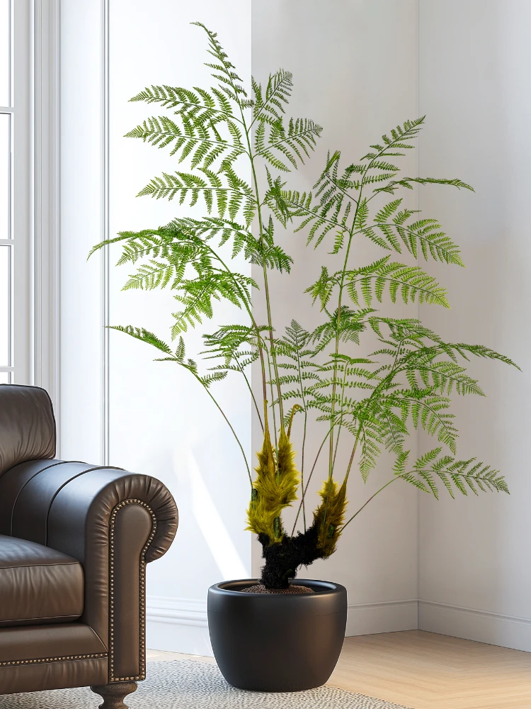 Dracaena Marginata - ขนาดใหญ่จําลองลิงทองคําเฟิร์นพืชสีเขียวเฟิร์นต้นไม้ Bionic ปลอมเฟิร์นต้นไม้ตกแต่งภายในกระถางต้นไม้ตกแต่ง