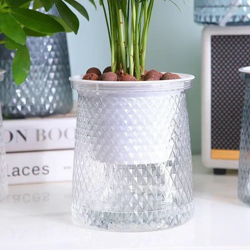 2024โปร่งใสรดน้ําด้วยตนเองดอกไ - Aloe Vera Pot บทวิจารณ์และราคา