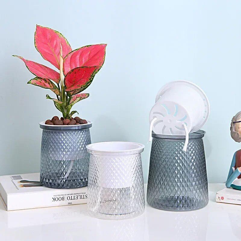 2024โปร่งใสรดน้ําด้วยตนเองดอกไ - Aloe Vera Pot บทวิจารณ์และราคา